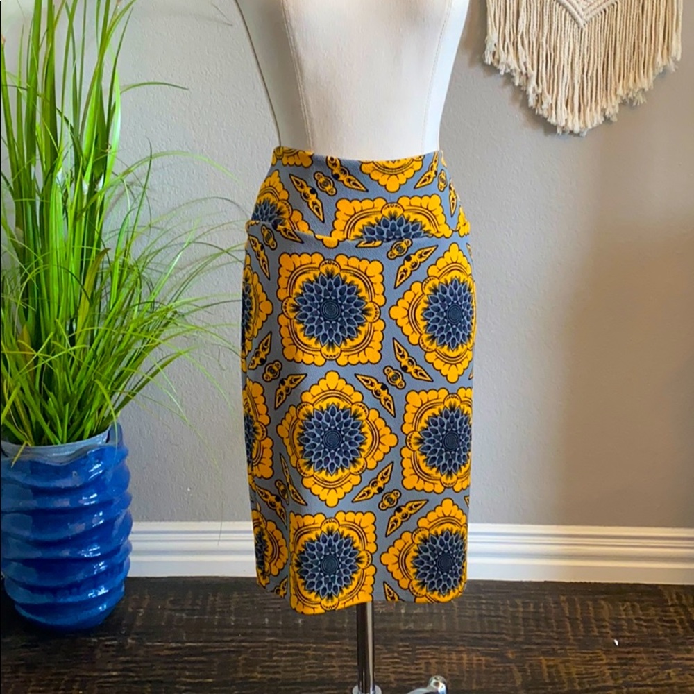 Gold & grey skirt